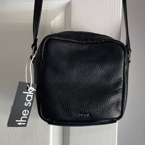 The Sak Black Pebbled Leather Crossbody